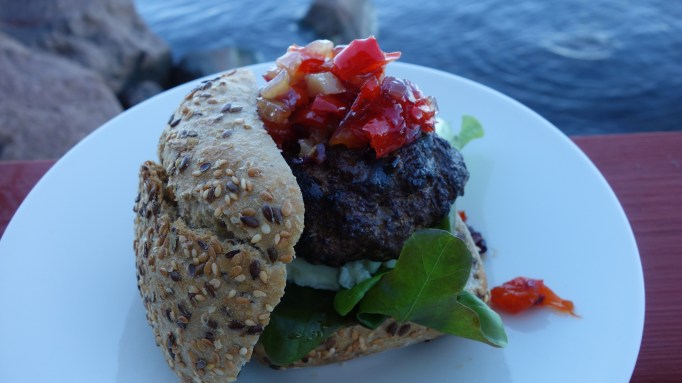 Sinihome-chiliburgeri